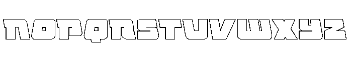 Planet Joust Outline Font UPPERCASE