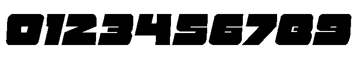 Planet Joust Semi-Italic Font OTHER CHARS