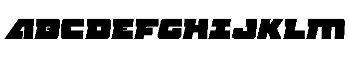 Planet Joust Semi-Italic Font UPPERCASE