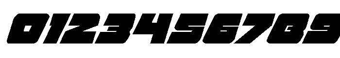 Planet Joust Super-Italic Font OTHER CHARS