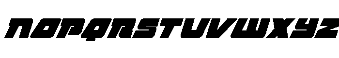 Planet Joust Super-Italic Font UPPERCASE