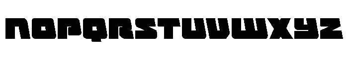 Planet Joust Font LOWERCASE