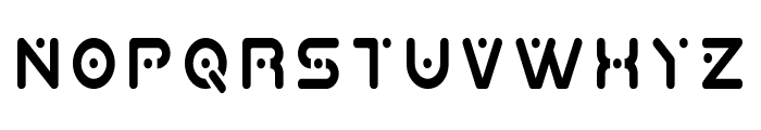 Planet X Condensed Font UPPERCASE