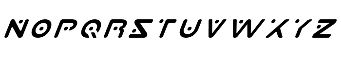 Planet X Italic Font UPPERCASE