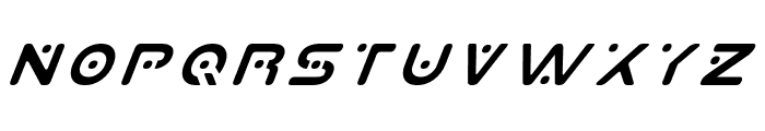 Planet X Italic Font LOWERCASE