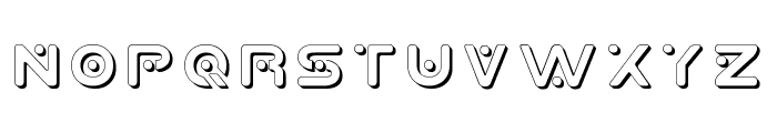 Planet X Shadow Font LOWERCASE