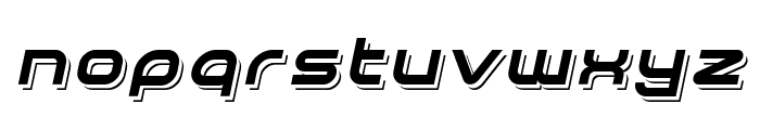 Planetium-X  Shadowed Italic Demo Font LOWERCASE