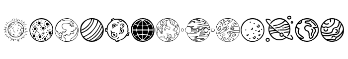 Planets Font LOWERCASE