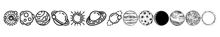 Planets Font LOWERCASE