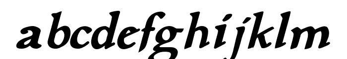 Planewalker Bold Italic Font LOWERCASE
