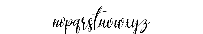 Planner Font LOWERCASE