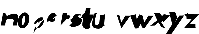PlasticEraser Italic Font LOWERCASE