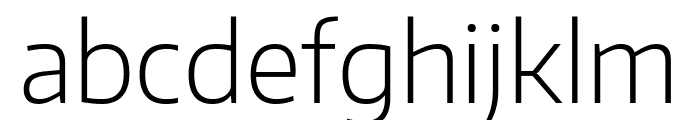 Plata Sans ExtraLight Font LOWERCASE