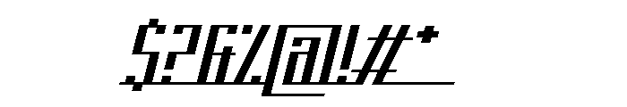 Platform Eight Connection Font OTHER CHARS