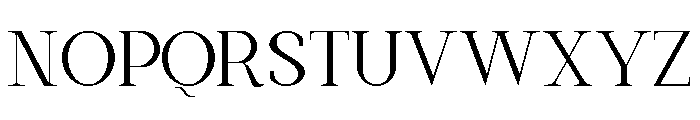 Platinum Ivory Demo Font UPPERCASE