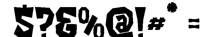 Please Scared Font OTHER CHARS