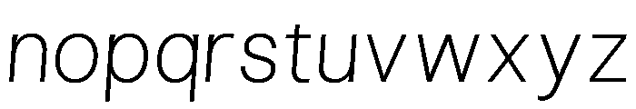 Pliant Thin Italic Font LOWERCASE