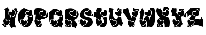 Plump Valentine Font UPPERCASE