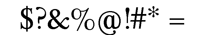 Plantagenet Cherokee Font OTHER CHARS