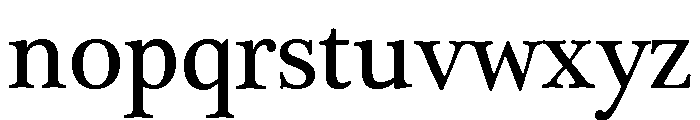 Plantagenet Cherokee Font LOWERCASE