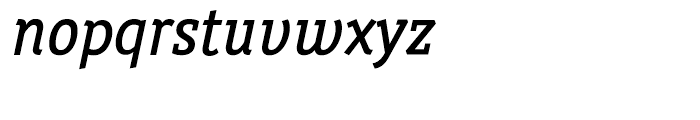 Placebo Serif Condensed Italic Font LOWERCASE