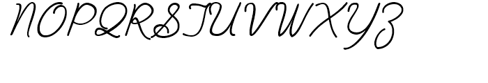 Plain Pensle Italic Font UPPERCASE