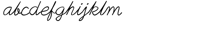 Plain Pensle Italic Font LOWERCASE