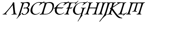Planet Serif Bold Italic Font UPPERCASE