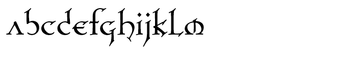 Planet Serif Bold Font LOWERCASE