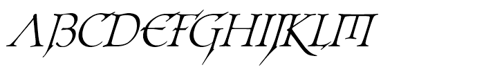 Planet Serif Demi Italic Font UPPERCASE