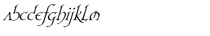 Planet Serif Demi Italic Font LOWERCASE