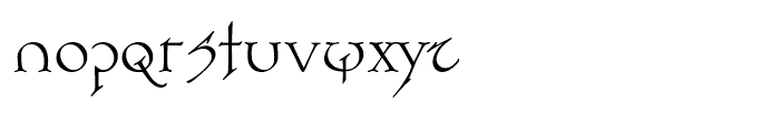 Planet Serif Demi Font LOWERCASE