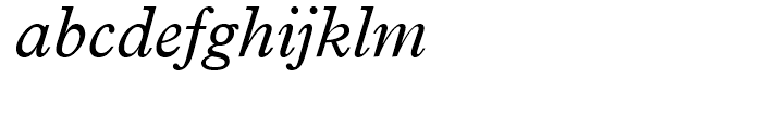 Plantin A Italic Font LOWERCASE