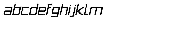PlatformOne Regular Italic Font LOWERCASE