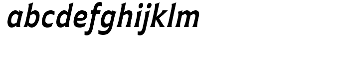 Plathorn Condensed Demi Italic Font LOWERCASE
