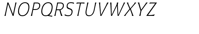 Plathorn Condensed Light Italic Font UPPERCASE