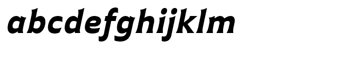 Plathorn Extended Black Italic Font LOWERCASE