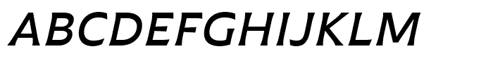 Plathorn Extended Demi Italic Font UPPERCASE