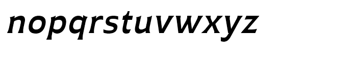 Plathorn Extended Demi Italic Font LOWERCASE