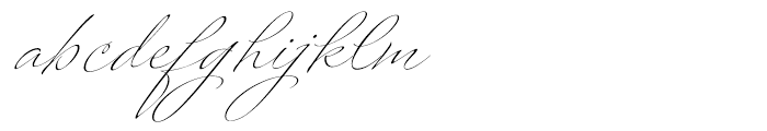Platinus Script Regular Font LOWERCASE