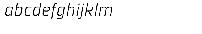 Plexes Pro Light Italic Font LOWERCASE