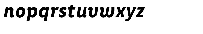 Pluto Condensed Bold Italic Font LOWERCASE
