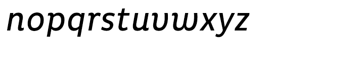 Pluto Condensed Italic Font LOWERCASE