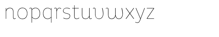 Pluto Condensed Thin Font LOWERCASE