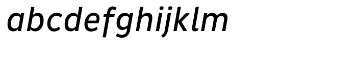 Pluto Sans Condensed Italic Font LOWERCASE