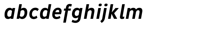 Pluto Sans Condensed Medium Italic Font LOWERCASE