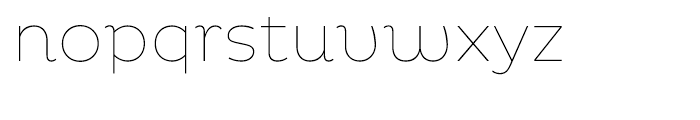Pluto Thin Font LOWERCASE