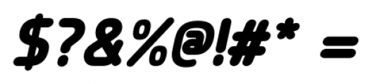 Planer ExtraBold Italic Font OTHER CHARS