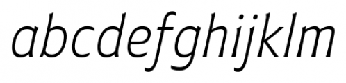 Plathorn Condensed Light Italic Font LOWERCASE