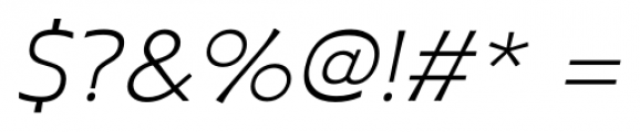 Plathorn Extended Light Italic Font OTHER CHARS